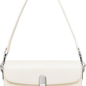 Small Leather For Women: Rectangle Shoulder Purse With Chain Strap-Daily Going O